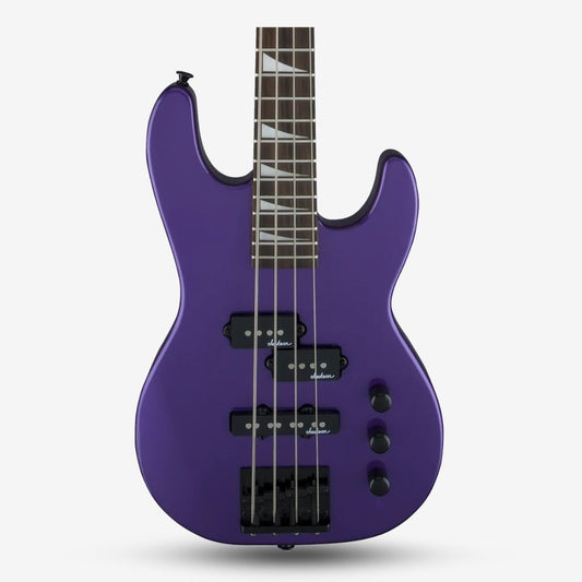 Jackson JS Series JS1X Concert Mini Short Scale Bass Minion Guitar, Amaranth FB , Pavo Purple ( JS1 / JS-1X / JS / Mini Bass )