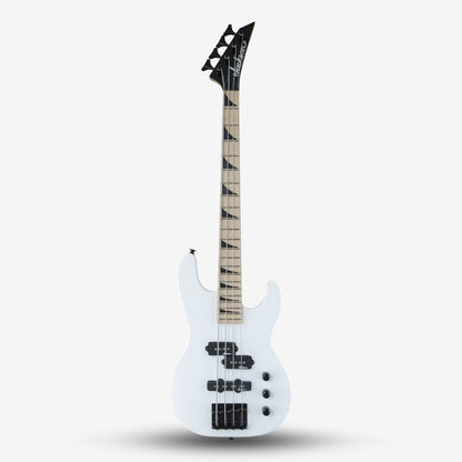 Jackson JS Series JS1XM Concert Mini Short Scale Bass Minion Guitar, Maple FB , Snow White ( JS1 / JS-1XM / JS / Mini Bass )