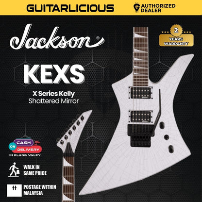 Jackson X Series Kelly KEXS Electric Guitar, Laurel Fingerboard, Shattered Mirror