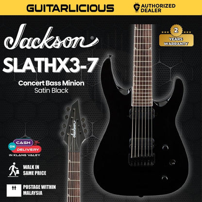 Jackson X Series Soloist SLATHX3-7 7-String Electric Guitar, Gloss Black