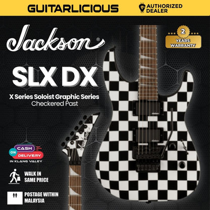 Jackson X Series Soloist SLX DX Electric Guitar, Laurel FB, Checkered Past