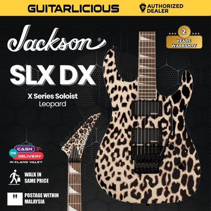 Jackson X Series Soloist SLX DX Electric Guitar, Laurel FB, Leopard
