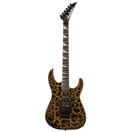 Jackson X Soloist SL3X DX Electric Guitar, Yellow Crackle