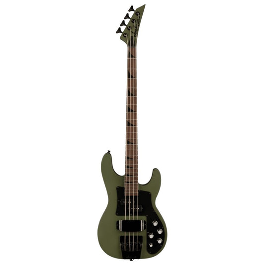 Jackson X Series Concert Bass CBXNT DX IV Electric Bass Guitar, Maple FB, Matte Army Drab