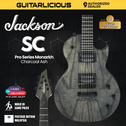 Jackson Pro Series Monarkh SC Electric Guitar, Ebony FB, Charcoal Ash
