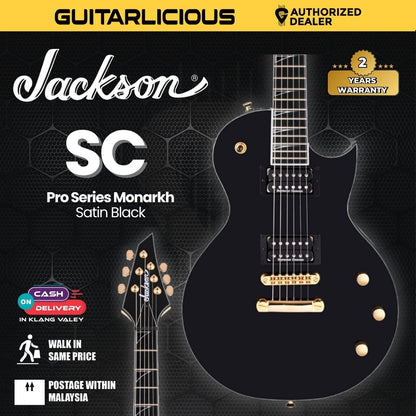 Jackson Pro Series Monarkh SC Electric Guitar, Ebony FB, Satin Black