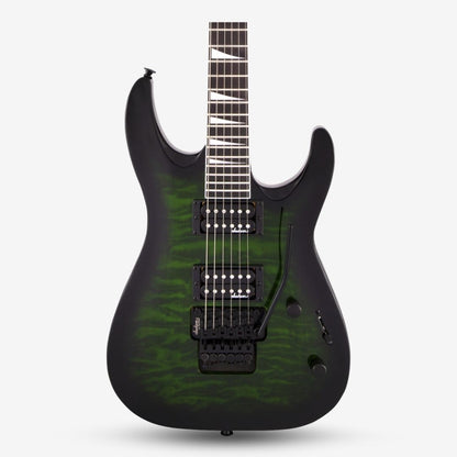 JACKSON JS Series Dinky Arch Top JS32Q DKA Electric Guitar with TREMOLO , Amaranth FB - Transparent Green Burst