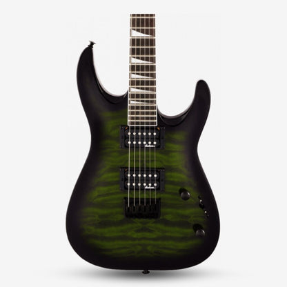 JACKSON JS Series Dinky Arch Top JS32Q DKA HT Electric Guitar, Amaranth FB - Transparent Green Burst