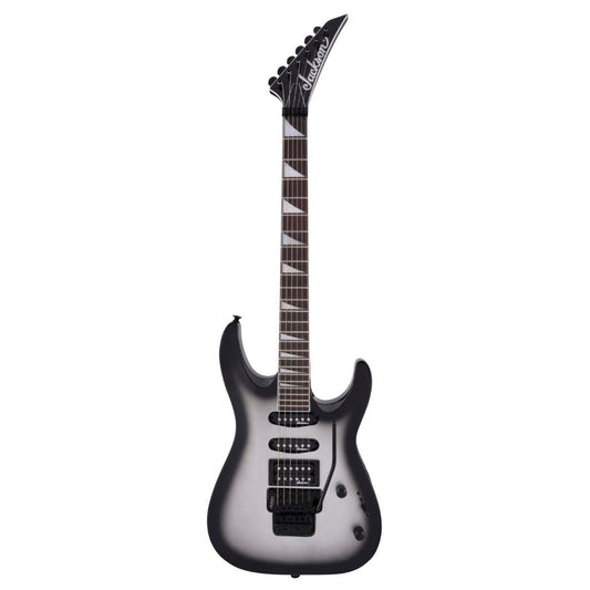 Jackson JS Series Dinky Arch Top JS34 DKA Electric Guitar, Amaranth FB, Silver Burst