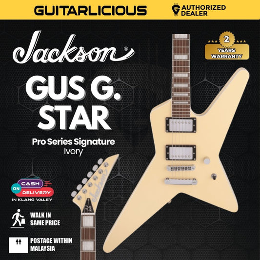 Jackson Pro Series Gus G. Signature Star Electric Guitar, Ivory