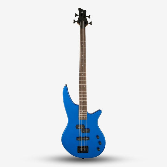 Jackson JS Series Spectra JS2 4 String Bass Guitar, Laurel FB, Metallic Blue ( JS-2 / JS 2 / JS2-MBL )