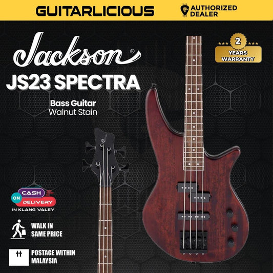 Jackson JS Series JS23 Spectra Bass Guitar, Laurel FB, Walnut Stain