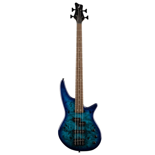 Jackson JS Series Spectra JS2P IV Electric Bass Guitar, Laurel FB, Blue Burst