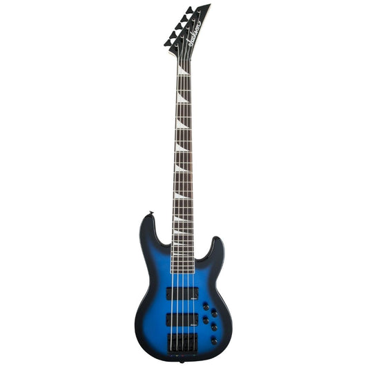 Jackson JS Series Concert Bass JS3V Guitar, Amaranth FB, Metallic Blue Burst