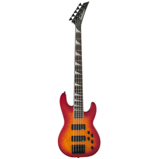Jackson JS Series Concert Bass JS3VQ Guitar, Amaranth FB, Cherry Burst