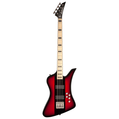 Jackson X Series Signature Dave Ellefson Kelly Bird IV Bass Electric Guitar, Maple FB, Red Stripe