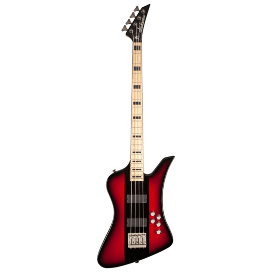 Jackson X Series Signature Dave Ellefson Kelly Bird IV Bass Electric Guitar, Maple FB, Red Stripe