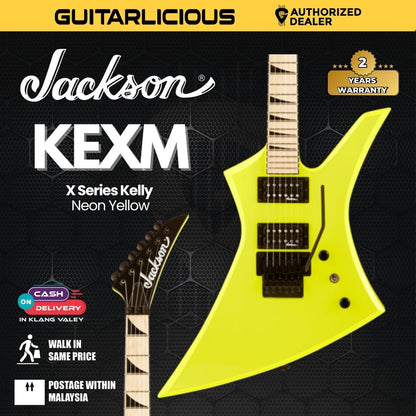 Jackson X Series Kelly KEXM Electric Guitar, Neon Yellow