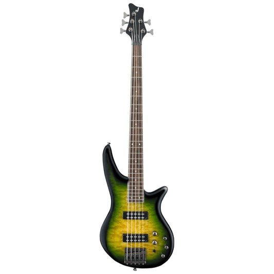 Jackson JS Series Spectra Bass JS3QV QMT 5-String Electric Bass Guitar, Alien Burst