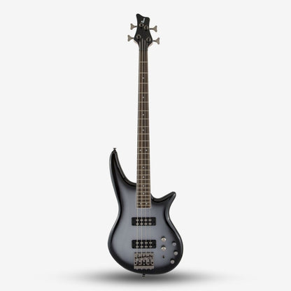 Jackson JS Series Spectra JS3 4 String Bass Guitar, Laurel FB, Silverburst ( JS-3 / JS 3 SB / Silver Burst)