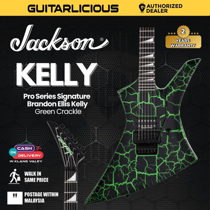 Jackson Pro Series Signature Brandon Ellis Kelly - Green Crackle