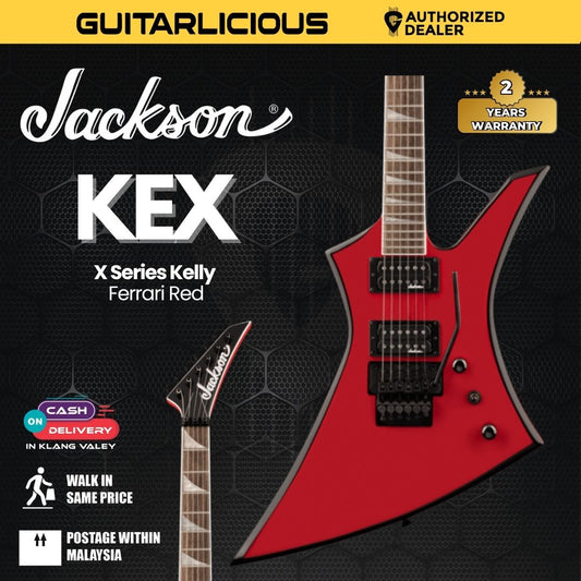 Jackson X Series Kelly KEX Electric Guitar, Ferrari Red
