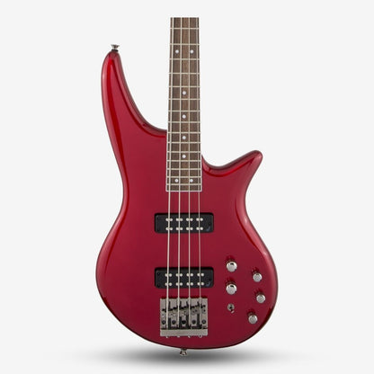 Jackson JS Series Spectra JS3 4 String Bass Guitar, Laurel FB, Metallic Red ( JS-3 / JS 3 RD )