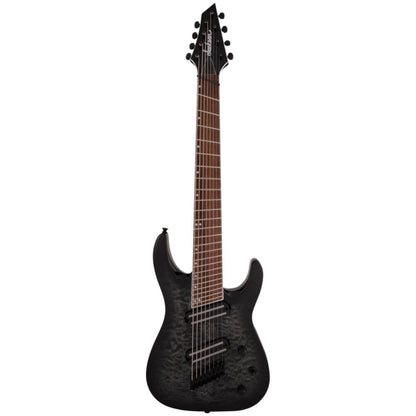 Jackson X Series Soloist Arch Top SLATX8Q Multi-Scale Electric Guitar, Laurel FB, Transparent Black