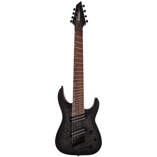 Jackson X Series Soloist Arch Top SLATX8Q Multi-Scale Electric Guitar, Laurel FB, Transparent Black