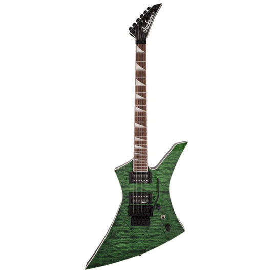 Jackson X Series KEXQ Kelly Electric Guitar, Laurel FB, Transparent Green