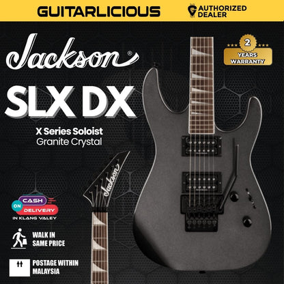 Jackson X Series Soloist SLX DX Electric Guitar, Laurel FB, Granite Crystal