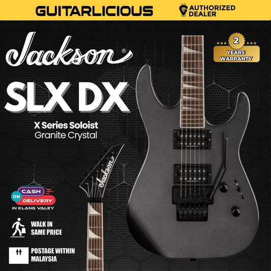 Jackson X Series Soloist SLX DX Electric Guitar, Laurel FB, Granite Crystal