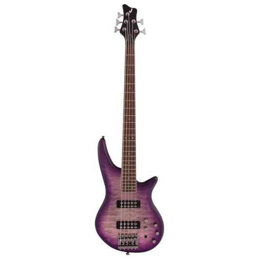Jackson JS Series Spectra JS3QV 5-String Bass Guitar, Laurel FB, Purple Phaze