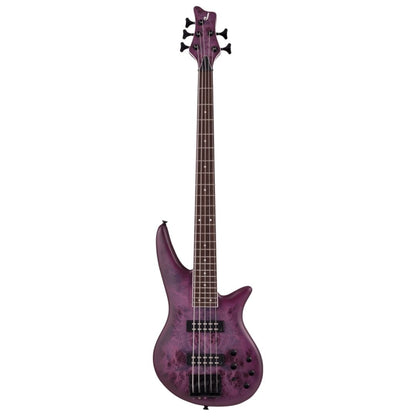 Jackson X Series Spectra Bass SBXP V Electric Bass Guitar, Laurel FB, Transparent Purple Burst
