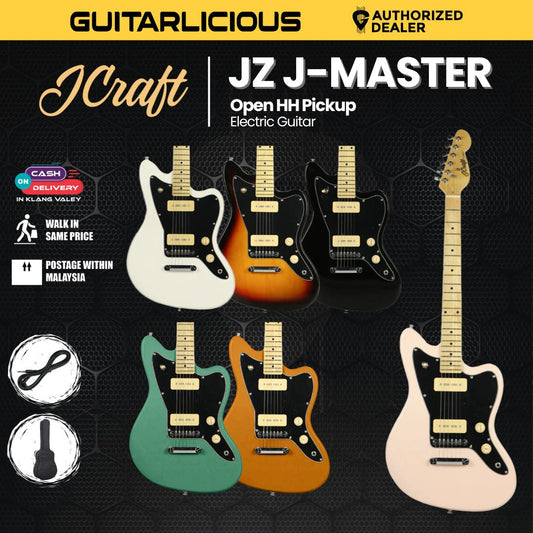 JCraft JZ J-Master / Jazzmaster Electric Guitar with Maple Fretboard and Open HH Pickup ( JZ-1 / JZ1 )