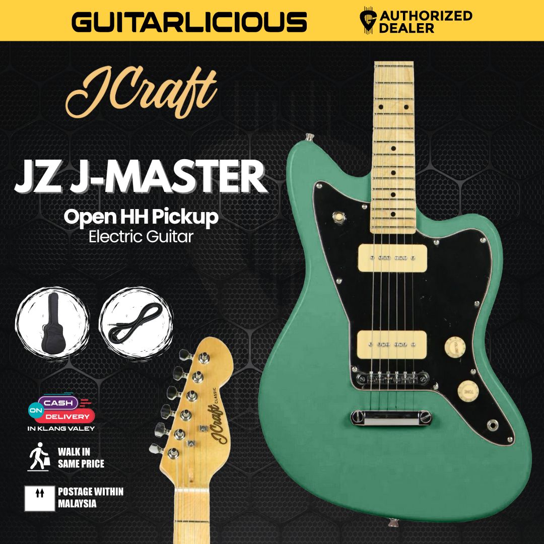 JCraft JZ J-Master Electric Guitar with Maple Fretboard, Open HH