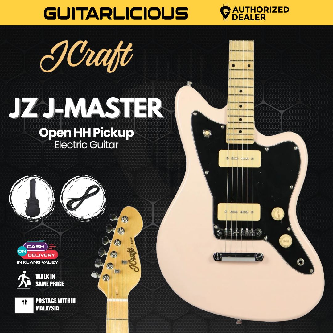 JCraft JZ J-Master Electric Guitar with Maple Fretboard, Open HH