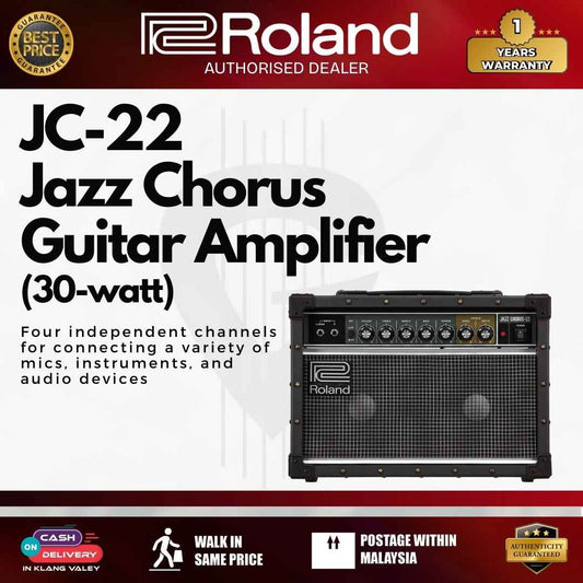Roland JC-22 Jazz Chorus 30-watt Stereo Guitar Combo Amp