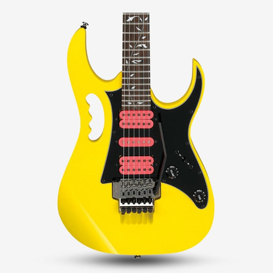 Ibanez Steve Vai Signature JEMJRSP HSH Pick up with Tremolo and Monkey Grip, YELLOW (JEMJRSP / JEMJR / JEMJR SP / YE)