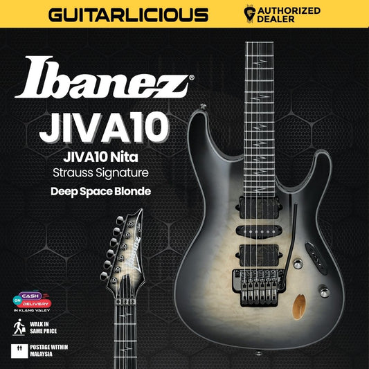 Ibanez JIVA10 Nita Strauss Signature Electric Guitar - Deep Space Blonde (PRE-ORDER)