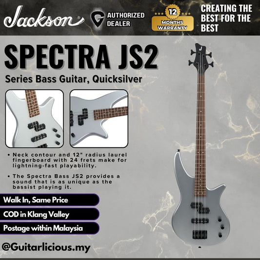 Jackson JS Series Spectra JS2 Bass Guitar, Quicksilver