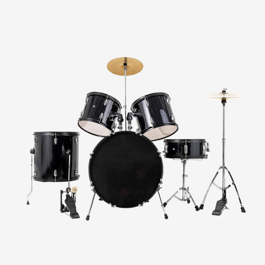 AW 5-Piece Standard Acoustic Drum Set with Cymbal , Stand & Throne