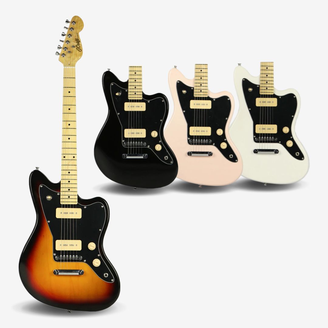 Jguitar Java Features JCraft JZ J-Master / Jazzmaster Electric Guitar with Maple Fretboard a ...