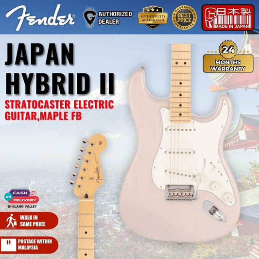 Fender Japan Hybrid II Stratocaster Electric Guitar, RW FB, US Blonde