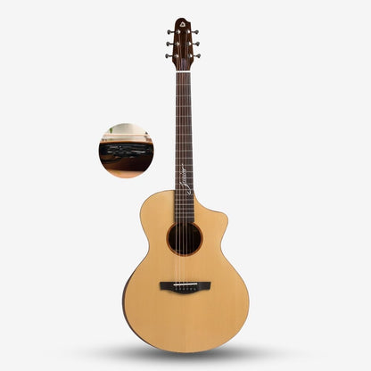 Covenant Guitar Junior J-E 36 inch 3/4 Acoustic Guitar with M2P Dual Channel Pick Up (Build in Speaker)