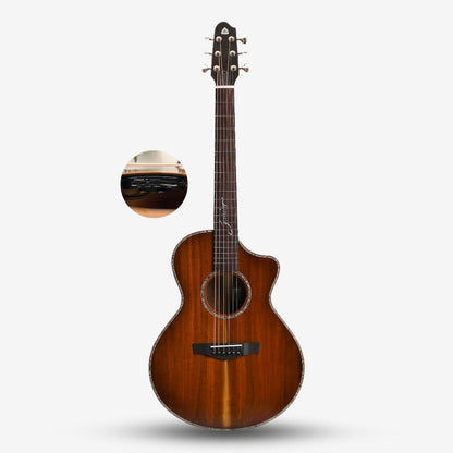 Covenant Guitar Junior KOA-E 36 inch 3/4 Acoustic Guitar with M2P Dual Channel Pick Up (Build in Speaker)