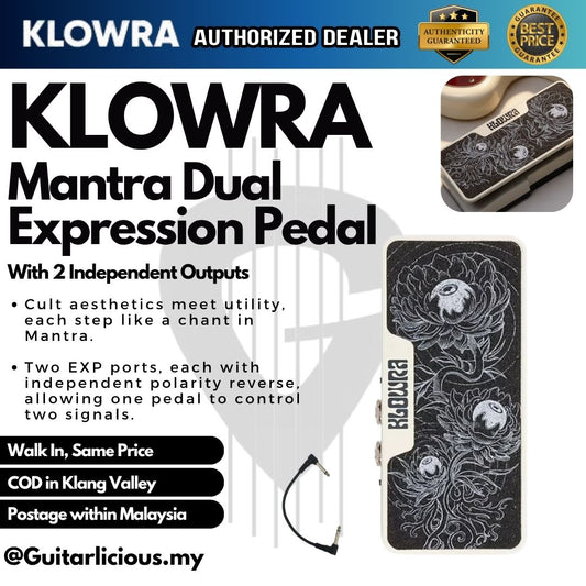 Klowra Mantra Passive Dual Expression Pedal w 2 Independent Outputs - KBA-02