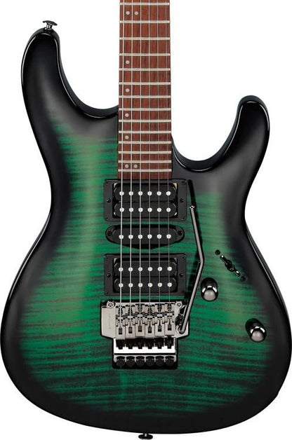 Ibanez KIKOSP3 Kiko Loureiro Signature Kiko Series Electric Guitar - Transparent Emerald Burst
