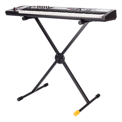 Hercules KS110B EZ-Lok Single-X Keyboard Stand — lightweight single-tier X-frame desig - (KS110B)