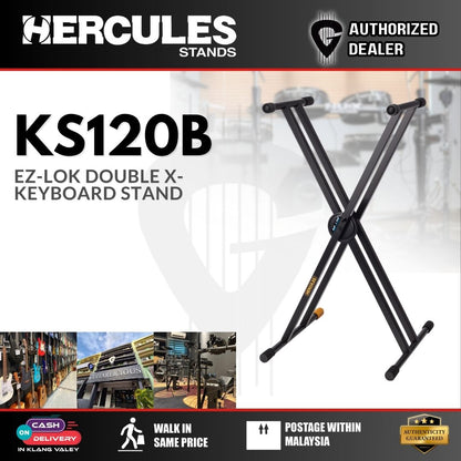 Hercules KS120B EZ-Lok Double-X Keyboard Stand - (KS120B)